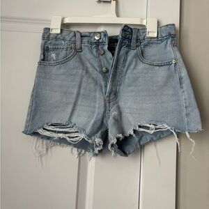 Wild Fable Light Blue Distressed Jean Shorts